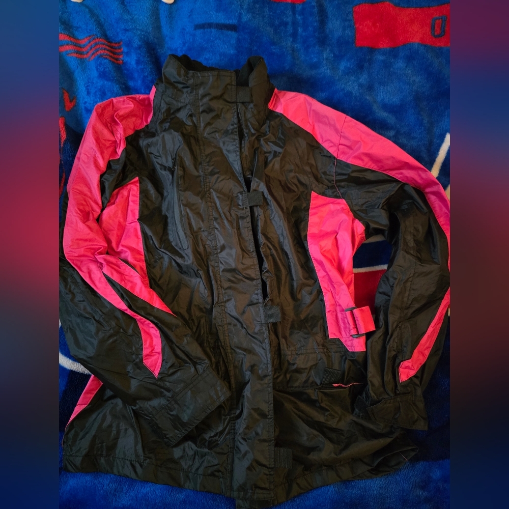 Women's Black and Pink Jacket